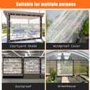 ZYP 6x8 FT Heavy Duty Clear Waterproof Tarps Outdoor Garden Rainproof Covering,Clear Vinyl Tarp with Grommets,Transparent Waterproof Tarpaulin for Covering Henhouse Porch Canopy Plant Camping