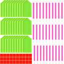 Affrolling 90 Pcs 5d Diamond Art Painting Tools and Accessories Kits Include Drill Pens with 3 Drill Sizes, Plastic Diamond Trays, Glue Clay, Rhinestone Art Painting DIY Accessories(Red,Green)