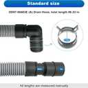 DD97-00403E (A) Drain Hose Assembly Compatible with samsung DW80K5050U DW80R9950U DW80J3020U DW80R5061U etc Dishwasher (some Models), Replace Number: AP6981640 PS12749174 EAP12749174 PD00069562 etc