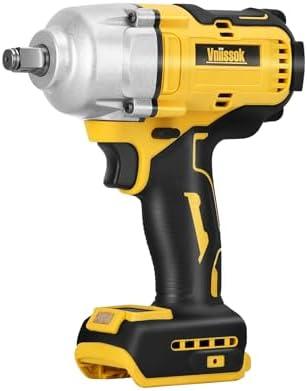 Cordless Impact Wrench 1/2 inch for Dewalt 20V Battery, 1000N.m Impact Driver High Torque Brushless Electric Impact Gun Includes LED Work Light for Car/Truck RV/Mower (NO Battery/Charger)