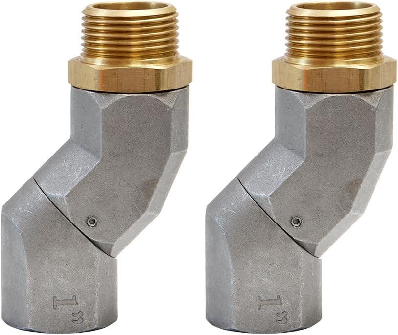2PCS 1" Fuel Transfer Hose Swivel 360 Rotating Connector for Fuel Nozzle Multi Plane Fuel Plane Swivel