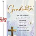6 x Christian Graduation Card, Religious Graduation Gift for Her Him Family, Inspirational Faith-Based Blessings for High School, College & University Graduates