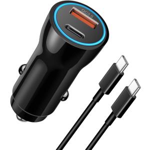 iPhone 17 16 15 Car Charger, [Apple MFi Certified] USB C Car Charger 43W Fast Charging with 3.3 FT Type C to C Cable, USB Car Adapter for iPhone 17/17 Pro/17 Pro Max/Air/16/15