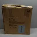 17.7" Ottoman with Storage, Square Storage Ottoman for Dorm, Linen Ottomans with Legs for Living Room, Bedroom, Gray