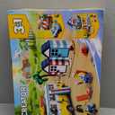 LEGO Creator 3 in 1 Beach Camper Van Building Kit, Transforms from a Campervan to Ice Cream Shop to Beach House, Great Gift for Surfer Boys and Girls, Pretend Play Beach Life, 31138