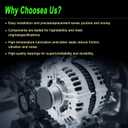 Alternator Compatible with 2008-2013 128i 07-09 323i 07-13 328i 2009-2013 328i xDrive 07-08 328xi 08-10 528i 09-10 528i xDrive 2008 528xi 07-10 X3 X5 Replace for AL0841N 12317555926 12317551256