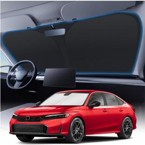 KUST Windshield Sun Shade for 2022-2024 2025 2026 Honda Civic 11th Gen Accessories, Custom Fit Car Front Sunshade Window Sun Visor Protector Foldable Blocks UV Rays Keep Car Cooler