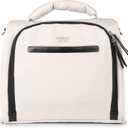 JuJuBe Insulated Bottle Bag, Breastmilk Cooler Bag Fits 3 Baby Bottles, Storage Tote for Nursing Mom, Daycare & Travel, Lunch Bag w/Handle & Shoulder Strap (Cloud)