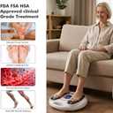 EMS Foot Massager for Neuropathy : FSA Eligible Electric Foot Massager for Circulation and Pain Relief,Hsa Plantar Fasciitis,25 Modes 99 Intensities,4 TENS Unit Muscle Stimulator Pads,Gifts for Mom