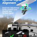 [New Version] Starlink Mini Mount (Easy-to-Tighten Heavy-Duty) Ladder Roof Rail Pole for RV Camper Boat Guardrails, with Adjustable Clamp, New Adapter ORLN'K SE