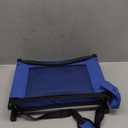 HABUTWAY Stadium Seat with Back Support and Thick Cushion Wide Bleacher Chairs with Back and Cushion Hold up 350lbs Stadium Chair with Shoulder Strap and Pocket (1 PC, Blue)