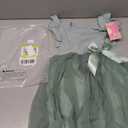 Toddler Girls Ruffle Sleeve Tulle Dress Elastic Waist Bow Kid Casual Sundress, 150