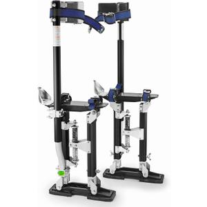GypTool Pro 18" - 30" Drywall Stilts - Black