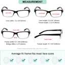(Must Buy Both Eye) Black Clear-Right Eye +4.00 Reading Glasses with Different Strength for Each Eye