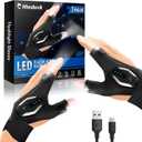 Fathers Day Gift for Husband Dad, Gifts for Men LED Flashlight Gloves, Fathers Day Gift from Daughter Wife Son, Anniversary Birthday Gifts for Men Him Boyfriend, Camping Essentials Cool Gadgets Tools
