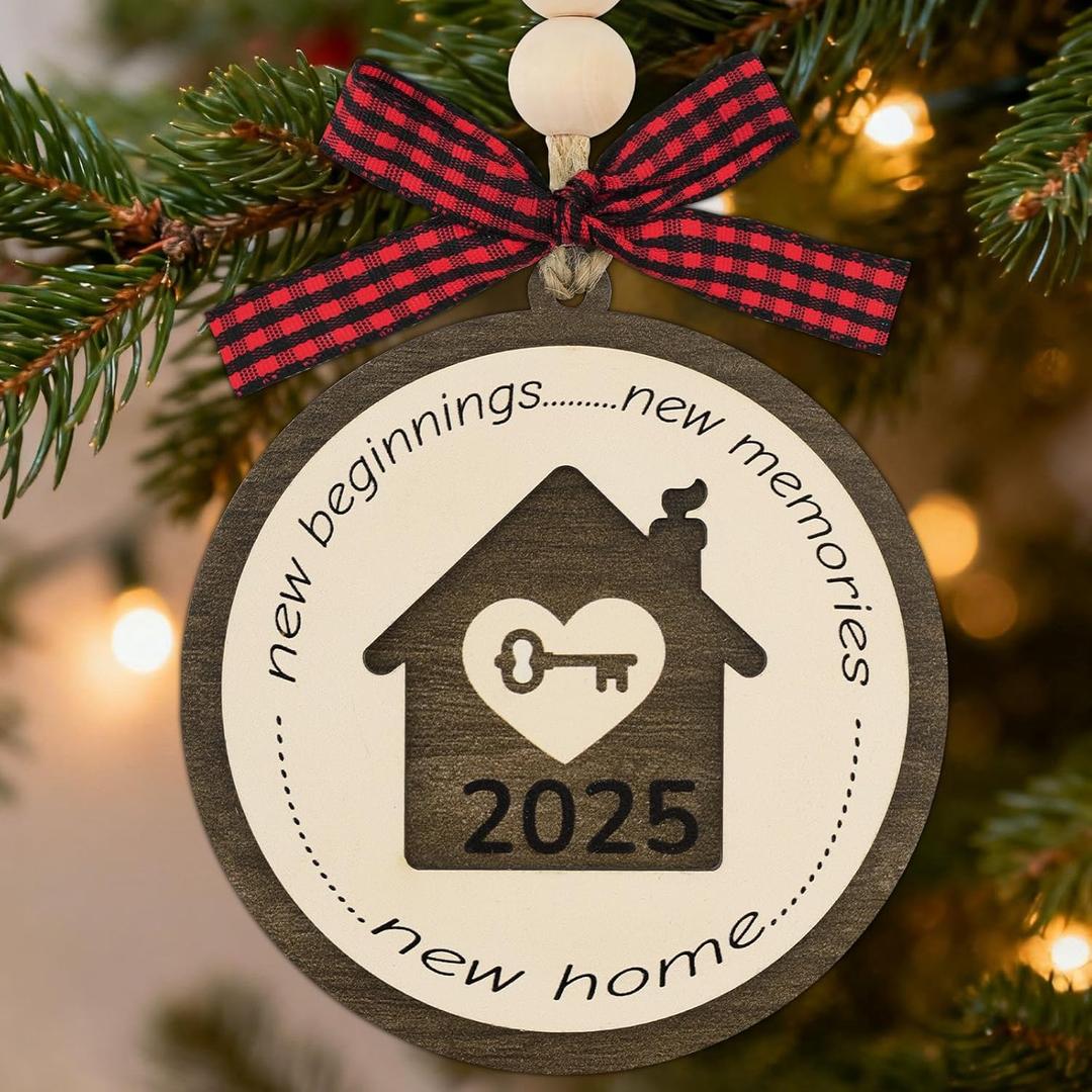 10 x New Home Ornament 2025  New House Gift Ideas for Housewarming Gifts New Home, First Christmas in Our First House 1st Home