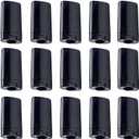 20 Pack 15ml Empty Deodorant Containers Oval Lip Balm Tubes 0.5 oz Plastic Deodorant Tubes Refillable Oval Twist-Up Tubes BPA-Free for DIY Homemade Crayon Chapstick Lotion Sticks Vials(Black)