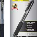 Pilot G2 Premium Gel Roller Pens 0.7, Fine Point Smooth Writing Pens Black, Pack of 12