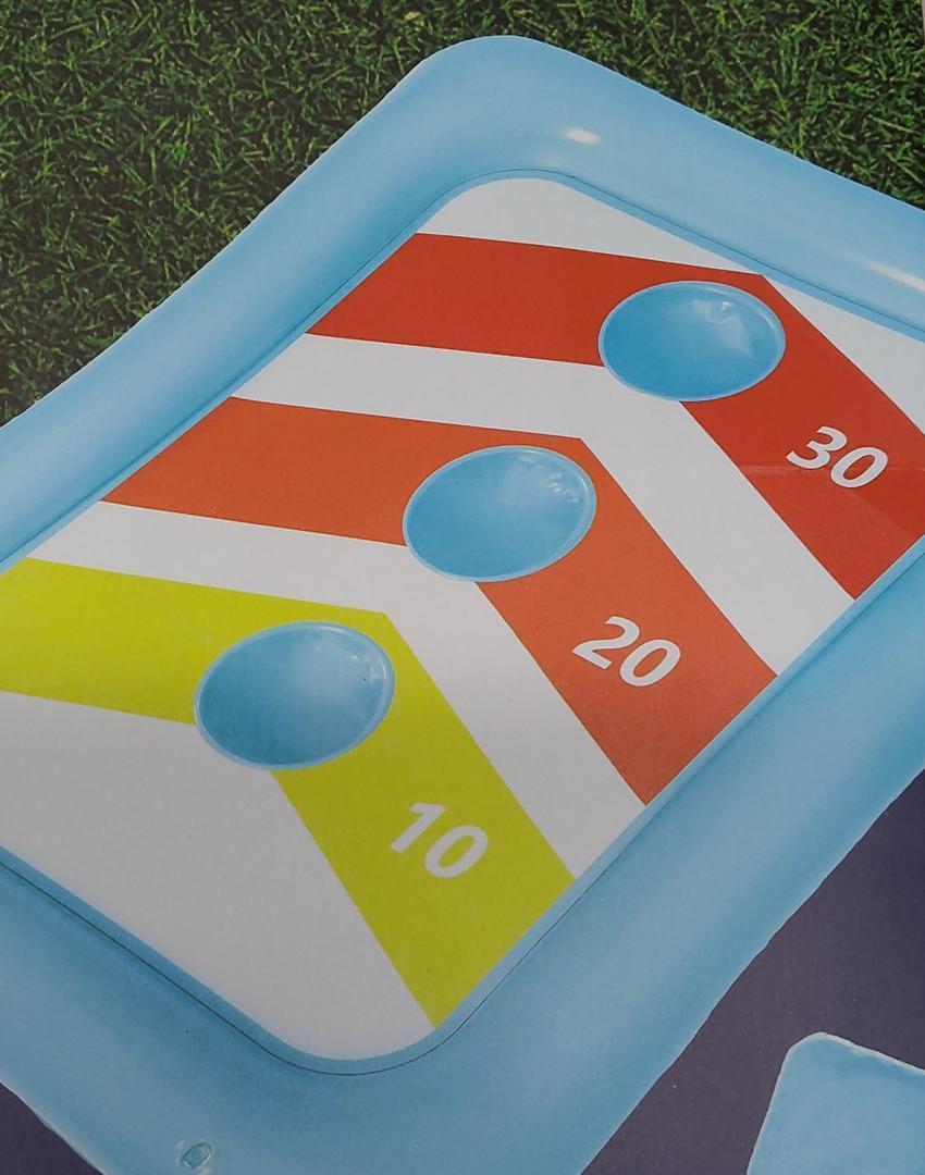 Inflatable Bean Bag Toss Game Inflates to 37.01in x 29.13 in