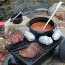 King Kooker Cast Iron Charcoal Grill 18" x 12" Cooking Area, 8.5" Grill Height