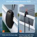 Ehaho Pontoon Boat Fenders, Boat Bumpers for Docking, High-Density EVA Foam with Secure Fit Lip and Locking Clips for Hull Protection (Black, 2 Pack)