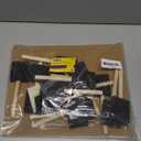 Bates- Foam Paint Brushes, 2 Inch, 16 Pack, Wooden Handle, Sponge Brushes for Painting, Staining, Varnishes, Gluing and DIY Craft Projects on Wood, Metal & More (Black)