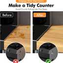 Stainless Steel Stove Gap Covers (2PCS), Stove Gap Filler for Kitchen Oven Counter Side Gap, Range Trim Kit, Easy Clean and Heat Resistant, Adjustable Length 13.8" to 27.5" 1