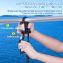 Huntury Boat Fender Hanger, Boat Rail and Cleat Fender Clips, Quick Connect and Release Fender Lines, Boat Bumper Adjuster, Pack Of 2