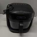 BOSWELL Glass Air Fryer, 7.5QT with Transparent Fry Bowl, Circulating Heating, Temperature Control, Air Fryer Roast, Dishwasher Safe (Black)