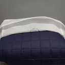 YnM 20lbs Weighted Blanket for Adults, Cotton Heavy Bed Throw Blanket with Cooling Glass Beads for All Season Use, Ideal for One Person of 190lbs (60x80 Inches, Queen Bed, Navy)