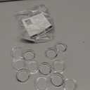 Baseball Holder, Baseball Stand, Ball Holder, Ball Stand, Sphere Holders, Baseballs Display, Egg Stands for Display, for Crystal, Rock, Golf, Softball, Acrylic Ring, Round, 12 Pack, Clear, 1.75"x0.6"