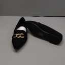 MUSSHOE Women's Loafers Comfortable Fashion Chain Flats Shoes for Women, Size 6 1/2