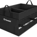 K KNODEL Car Trunk Organizer, Collapsible Car Trunk Storage Organizer, Car Organizer and Storage for SUV, Truck, Sedan (Small, Black)
