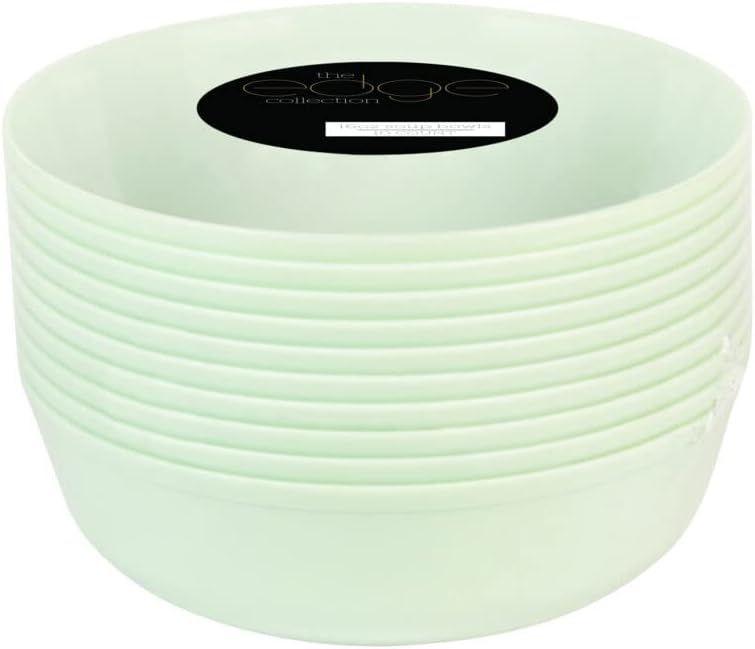 16 oz Mint Green Party Bowls - Disposable Plastic Bowls, Bulk Case of 115 - Catering, Parties, Restaurant & Food Service