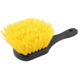 Nonslip Handle Car Carpet Scrubbing Brush Cleaner Black Yellow 8.1" Length