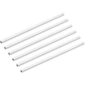 uxcell 6063 Aluminum Square Tube, 8mmx8mmx1mm Wall Thickness 300mm Length Seamless Straight Pipe Tubing 6 Pcs