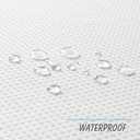 Home Queen Waffle Curtain Valance Window Treatment for Kitchen Bathroom Window, Straight Window Valance, Set of 1, 60 X 16 Inch, Solid White