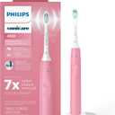 Philips Sonicare 4100 Series Electric Toothbrush - Sonic Toothbrush with Advanced Sonic Technology, Pressure Sensor, Two Intensity Settings, Smartimer & Quadpacer, Deep Pink, Model HX3681/26
