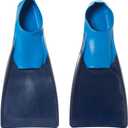 Sporti Adult-Kids Swim Fins for Pool Lap Swimming - Long Floating Fins for Swimming & Snorkeling - Swim Flippers for Training (M 8-9 / W 9-10, Navy-Blue)