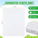 Pangda 30 Pack Corrugated Plastic Boards Bulk 18 x 24 Blank Yard Signs Corrugated Plastic Sheets 3/19'' Thick for Garage and Estate Sale, Indoor and Outdoor Use
