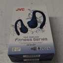 JVC Sport True Wireless Earbuds Headphones, Lightweight and Compact, Long Battery Life (up to 30 Hours), Sound with Neodymium Magnet Driver, Water Resistance (IPX5) - HAEC25TA (Blue) (Small)