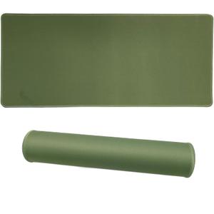 Large Gaming Mouse Pad, Non-Slip Rubber Base, [27.5x11.8IN] Computer Desk Mat for PC, Mac, Laptop - Stitched Edges and Smooth Surface for Office, Home, Work-70x30 OlivegreenJ