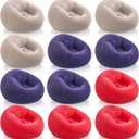 Realspring Inflatable Bean Bag Chairs,Coffee,Blue,Red,12 Pcs, 38.5 x 21.6 x 11 inch