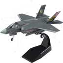F-35B Lightning Fighter Jet Model-1/72 Scale Lockheed Martin BF01 Steath Metal Aircraft Models for Collector, Aviation Enthusiast-Premium Collectiable with Display Stand