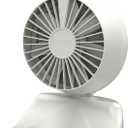 Portable Range Hood for Kitchen Cooking, Exhaust Fan with Filter for Fumes  Low Noise, Ventilation for Indoor BBQ, RV, Camping, Workbench, Stovetop, Cordless & Rechargeable (White) (Rechargeable Battery Version)