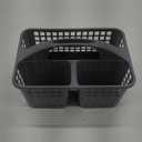 JiatuA Portable Shower Caddy Basket with Compartments Cleaning Supplies Organizer with Handle Plastic Storage Divided Tool Bin for Bathroom, Bedroom, Kitchen, College Dorm, Garden, Under Sink, Grey