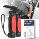 4 in 1 Car Door Handle Assist for Elderly 2PCS - Multifunction Car Transfer Aid - Help Elderly Get Out of Car, Auto Cane Portable Vehicle Support Handle for Seniors, Handicapped, Max 450 Pounds