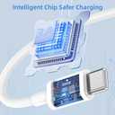 Car Carplay for iPhone 17 16 15 Charger Cord, 2Pack [3FT+6FT] USB A to USB C Charging Cable for Apple 17 16 15 Pro/Pro Max/Plus Type C Cord, for iPad Pro 12.9/11, Air 5th/4th Gen (White)