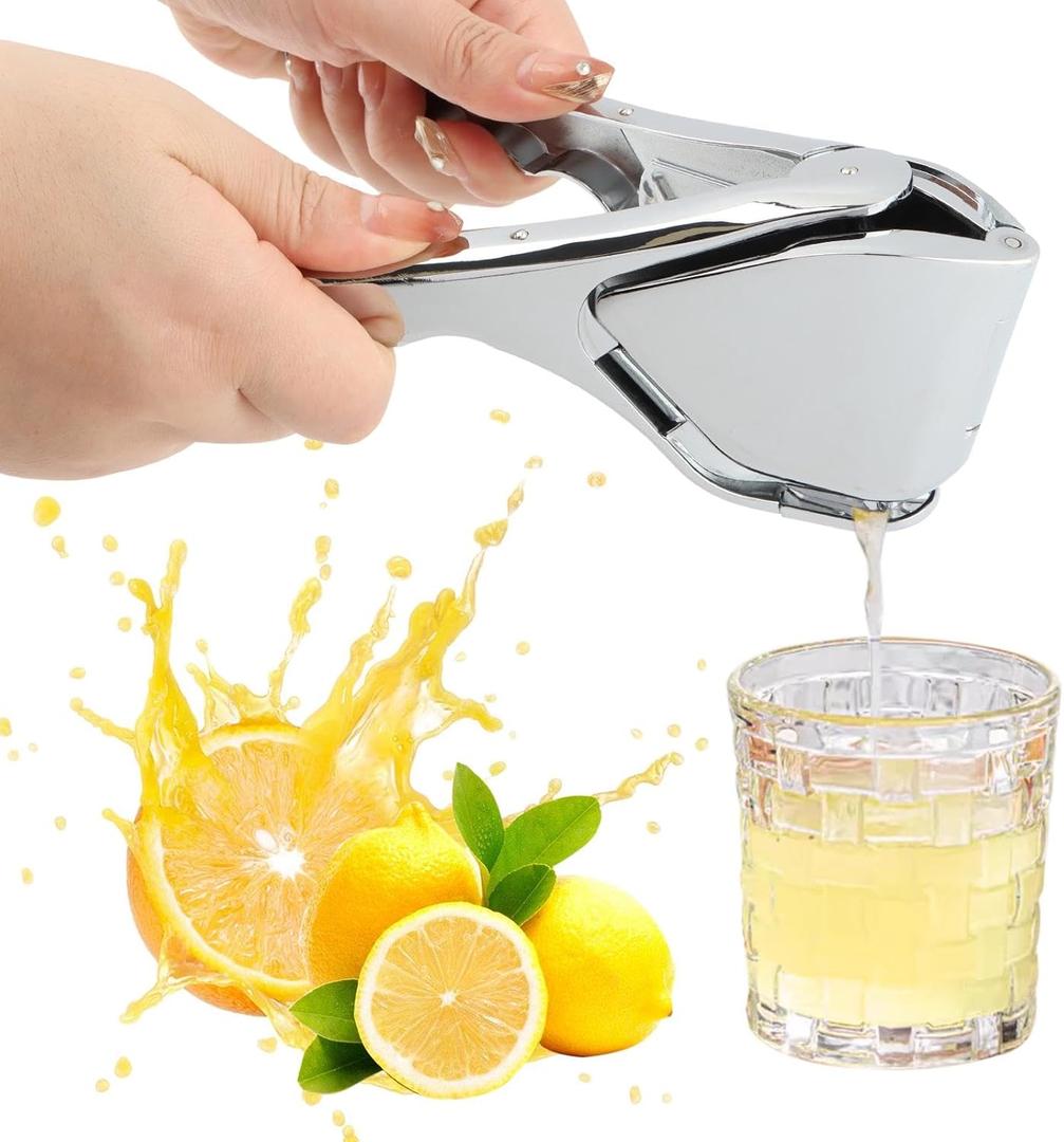 Stainless Steel Lemon Juicer, Manual Lemon Squeezer Handheld Citrus Squeezer Juice Extractor for Citrus Lime Orange