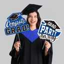 Blue Themed Graduation Decorations 2026 - Graduation Yard Signs Class of 2026,Congratulate Graduation yard signs - Graduation Party Supplies for High School & Graduation Party Decorations
